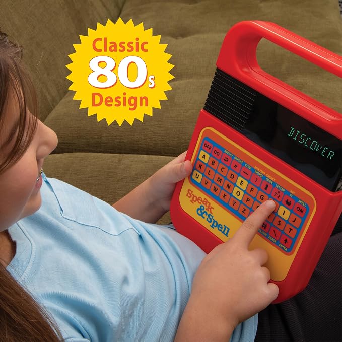 Speak & Spell Educational Learning Toy, Spelling Games, 80s Retro Handheld | Educational Learning Toy, Spelling Games, 80s Retro Handheld, Autism Toys