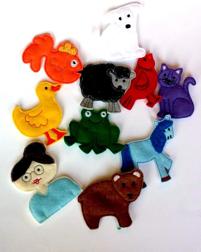 Quiet Book - Brown Bear and Friends - Playing Games for Children Developing Imagination - QB129