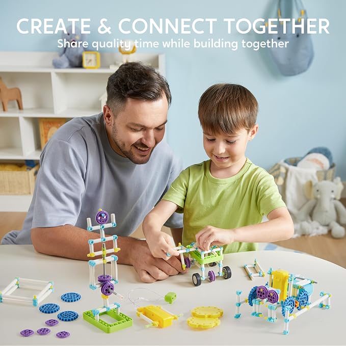 JOVA Klever Kits 36-in-1 Motor Robotic Kits, Make Your Own Kids Craft Kits Educational STEM Toys for Ages 8-13 Boys and Girls, Science Gifts for 8 Years Old