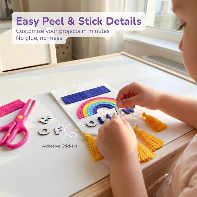 Craftorama Sewing Kit for Kids, Fun and Educational Accessories Craft Set for Girls Age 7-12, Sew Your Own Felt Accessories Craft Kit for Beginners