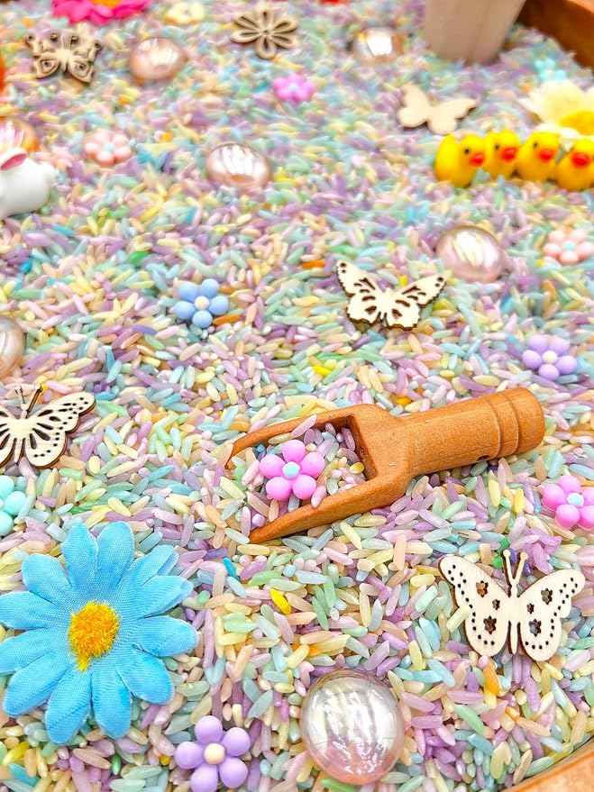 Kids Sensory Bins Montessori Sensory bin, Sensory Toys, Sensory Bins, Sensory Bin for Preschoolers (Pastel Spring)