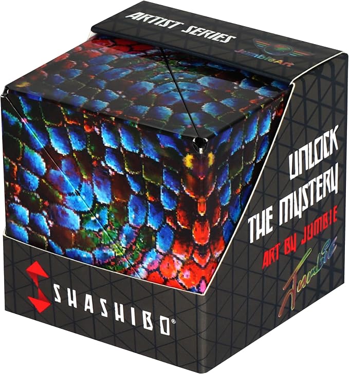 Shashibo DODECA Magnetic Puzzle Cube, Stress Relief Fidget Toy | 100+ Possible Shapes, Sensory Fidget Toy For Adults & Kids, Fun Shape Shifting Puzzle Box For All Ages