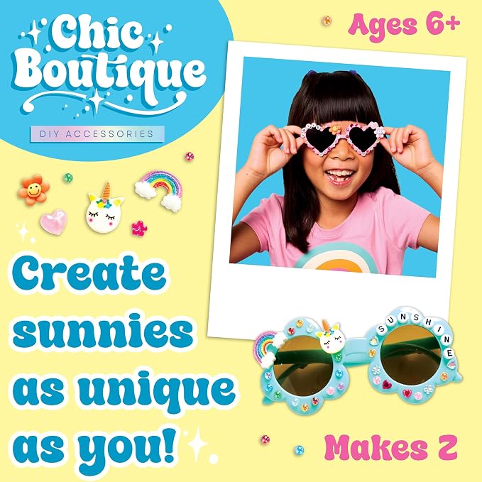 Creativity for Kids Chic Boutique Sunnies: DIY Crafts for Girls, Kids Activities & Toys for Girls, Birthday & Summer Activities (Ages 6+)