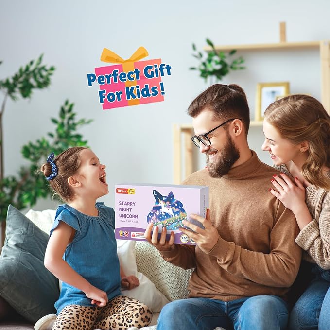 100 Piece Puzzles for Kids Ages 4-6 6-8, Educational Puzzles for Boys Girls | Unicorn Animal Jigsaw Puzzles for Kids, Floor Puzzles for Preschool Learning, 17"×20" Puzzles Toys For Child Birthday Gifts