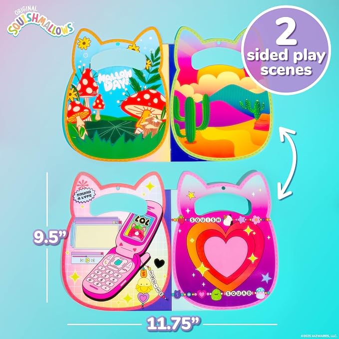 Horizon Group USA Puffy Sticker Playset for Kids, Squishmallows