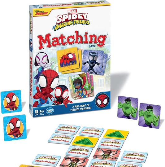 Wonder Forge Marvel Spidey and His Amazing Friends Matching Game - Educational Memory Game for Kids Ages 3+ - Fun for Toddler Boys and Girls Featuring Spiderman and Friends
