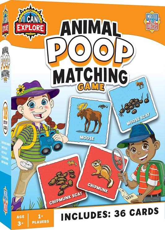 MasterPieces Licensed Kids Games - I Can Explore - Animal Poop Games for Kids & Family, Laugh and Learn