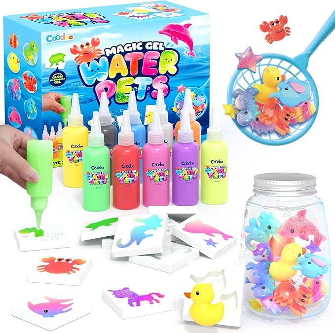 Magic Water Elf Craft Kits, Squishy Toys Arts and Crafts for Kids Girls | Squishy Making Kit, DIY Squishies Water Pets, Toddler Kids Toys Birthday Boys Girl Gifts, Crafts for Kids Ages 3 4-6 4-8 8-12