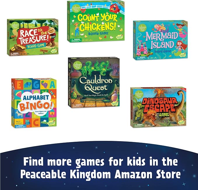 Peaceable Kingdom Space Escape – Cooperative Strategy Space Adventure Game by the Inventor of Pandemic – Use Teamwork to Win! – Great for Families with Kids Ages 7 & up | A cooperative game where players team up to win together. Includes 1 game board a...