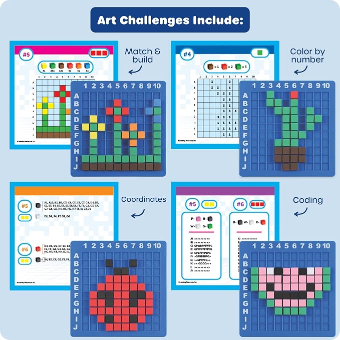 Learning Resources STEM Explorers Pixel Art Challenge