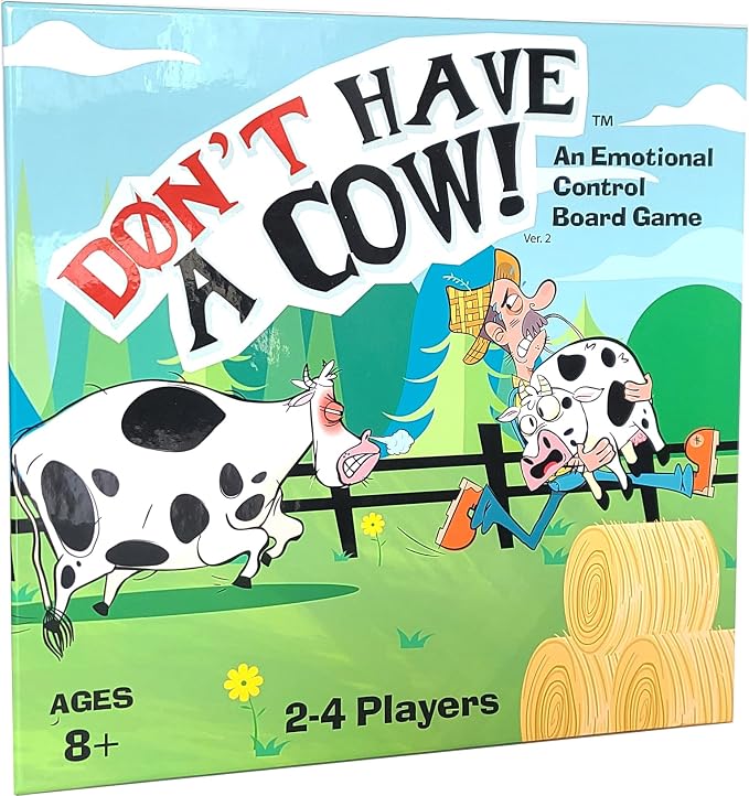 Don't Have a Cow - A CBT Therapy Game for Kids | A classic race to the finish game where you work through strong emotions along the way - Version 2