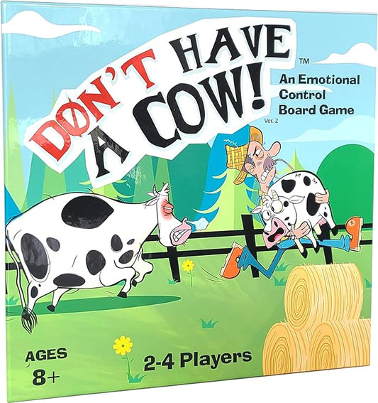 Don't Have a Cow - A CBT Therapy Game for Kids | A classic race to the finish game where you work through strong emotions along the way - Version 2