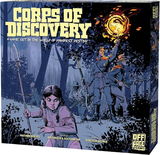 Corps of Discovery Cooperative Adventure Board Game | Unique Sliding-Map Exploration, Based on the Manifest Destiny Graphic Novel, 20 Maps Included, 1-4 Players, 45-75 Minutes