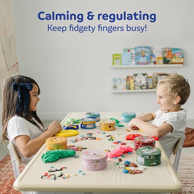 Fun & Function The Original Discovery Putty - Therapy Putty for Kids w/Hidden Transportation Pieces - Transportation Station Set for Kids with Special Needs