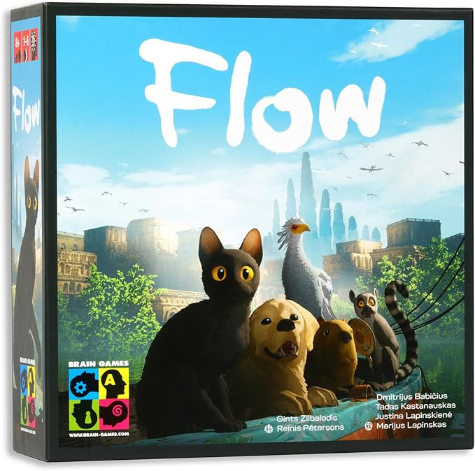 Flow Cooperative Board Game – Strategy Game for 1–4 Players Ages 8+ | Work together in Flow to overcome challenges in an exciting cooperative adventure.