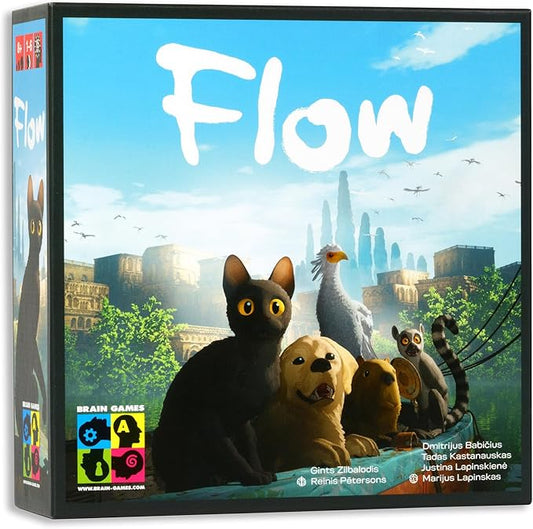 Flow Cooperative Board Game – Strategy Game for 1–4 Players Ages 8+ | Work together in Flow to overcome challenges in an exciting cooperative adventure.