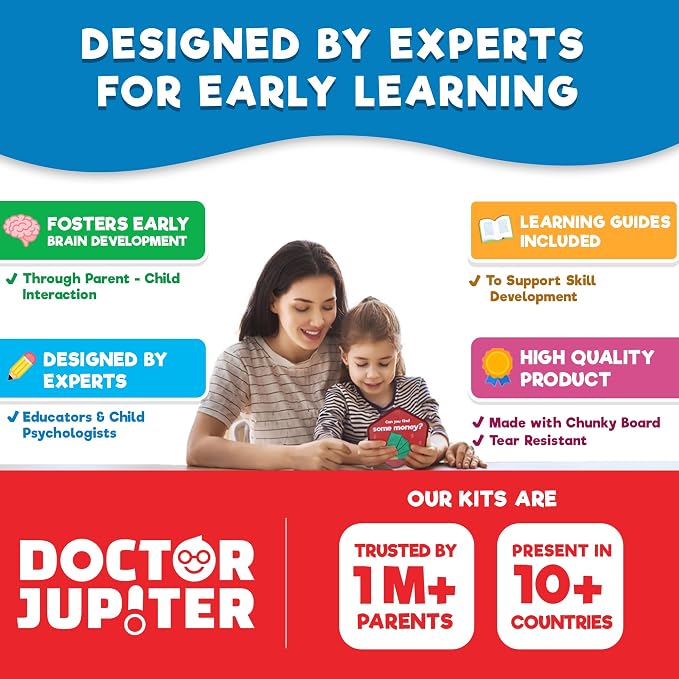 Doctor Jupiter My Big Box of Games for Kids Ages 2-3-4 Years Old | Birthday Gift for Boys & Girls Ages 2,3,4, My Big Box of Games, Montessori Educational Toy, Learning Activity Set