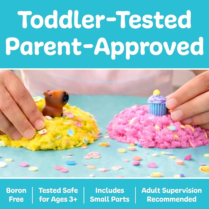 Creativity for Kids Sensory Minis Capybara Kit | Cloud Clay Sensory Toy for Toddlers | Squish, Scoop & Discover Surprise Pieces | Mess-Free, Screen-Free Travel Activity (Ages 3+)
