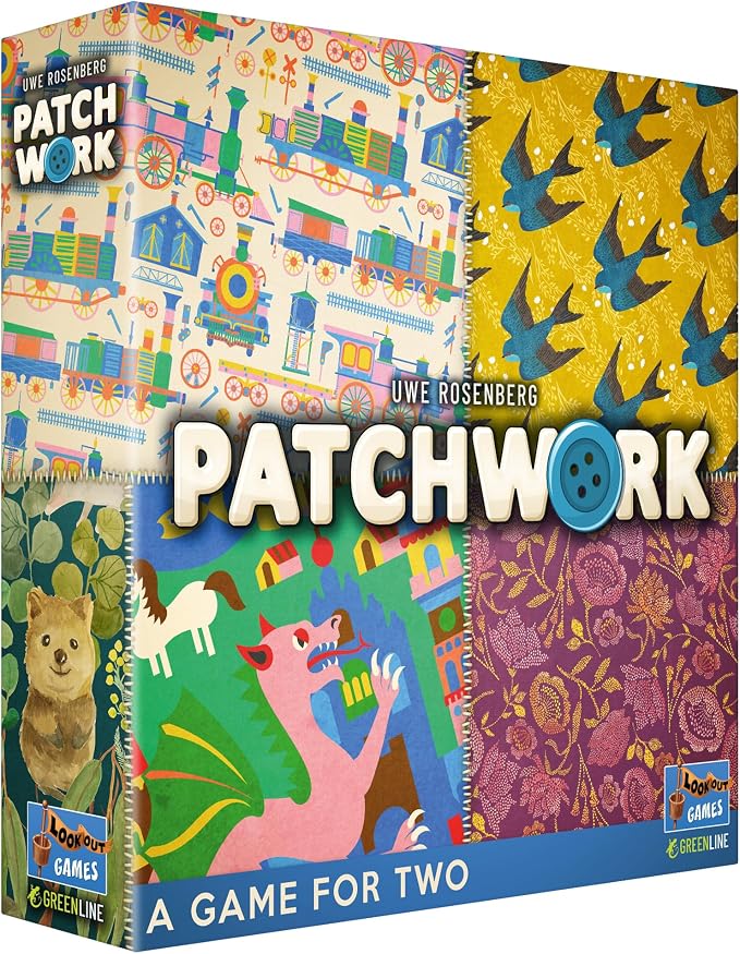 Patchwork Board Game (Revised Edition) | Interactive Quilting Puzzle Strategy Game, Family Fun for Kids & Adults, Ages 8+, 2 Players, 30 Mins