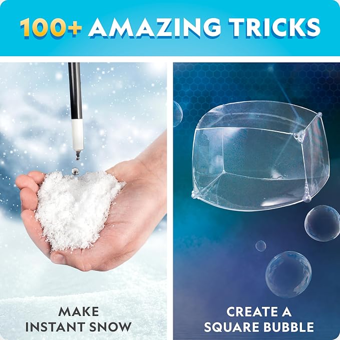 NATIONAL GEOGRAPHIC Science Magic Kit – Science Kit for Kids with 100+ Unique Experiments and Magic Tricks, Chemistry Set and STEM Project, A Great Gift for Boys and Girls (Amazon Exclusive) | Magic Tricks, Chemistry Activities, Hands-On Science Experi...