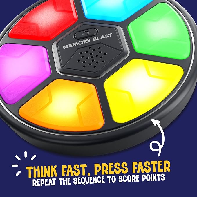 Memory Game for Kids - Gifts for Boys & Girls - 6 7 8 9 10 11 Year Old Boy Birthday Gifts - Toys for 10 Year Old Boy - Handheld Car Travel Road Kids Game for Ages 4-8, 6-8, 8-12 Years