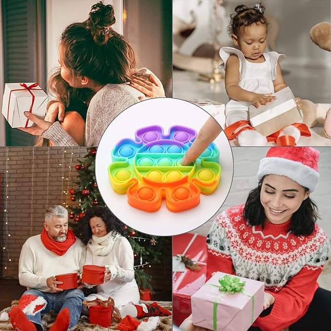 35 Pcs Simple Fidget Toys Pack, Party Favors Gifts for Kids and Adults | Popping Fidget Sensory Toys, Stress Relief Toys Kit, Classroom Prizes, Goodie Bag Stuffer, Pinata Stuffers,Tresure Box