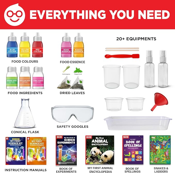 Doctor Jupiter Ultimate Gift Set of Learning for Kids Ages 4-6 | Birthday Gift Ideas for Boys & Girls 4, 5, 6, 7, 8 Year Olds, Science Kits for Kids Ages 5-7, STEM Educational Toys