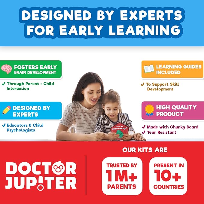 Doctor Jupiter My First Box of Games for Kids Ages 2-3-4 Year Old | Birthday Gift for Boys & Girls Ages 2,3,4, My First Box of Games, Montessori Educational Toy, Learning Activity Set