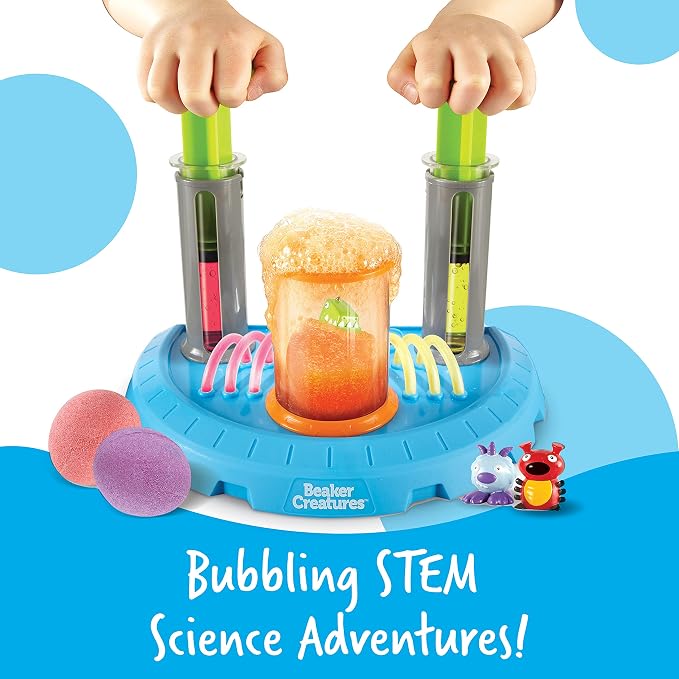 Learning Resources Beaker Creatures Liquid Reactor Super Lab | STEM Toys, Classroom Must Haves, Science Activities, Physics and Chemistry Set, Homeschool Supplies