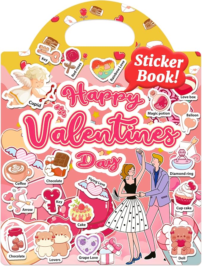 Benresive Reusable Sticker Book for Toddlers, Stickers for Kids, Travel Toy | Toddler Toys, Boys Girls Birthday Gifts, Airplane & Road Trip Essentials Kids, No Mess Waterproof Toddler Crafts Activities