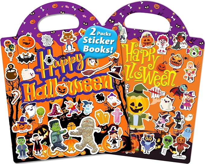 Walenced Reusable Sticker Book for Toddlers, Stickers for Kids, Toddler Toy | Toddler Craft Activities, Toddler Travel Toys, Boy Girl Birthday Gifts, Airplane Travel & Road Trip Essentials Kids