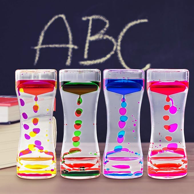 Super Z Outlet Liquid Motion Bubbler for Sensory Play, Fidget Toy, Children Activity, Desk Top, Assorted Colors (1 Piece) (Pack of 3)
