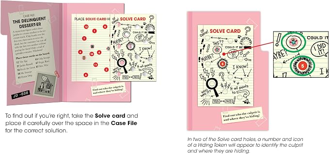 Buffalo Games Junior Detective Board Games for Kids 6-8, Family Board Games | Cooperative Clue-Solving, Hidden Clue Decoder, Quick Setup, 2-6 Players, For Kids 8-12, Family Board Games, Trust-Based Play