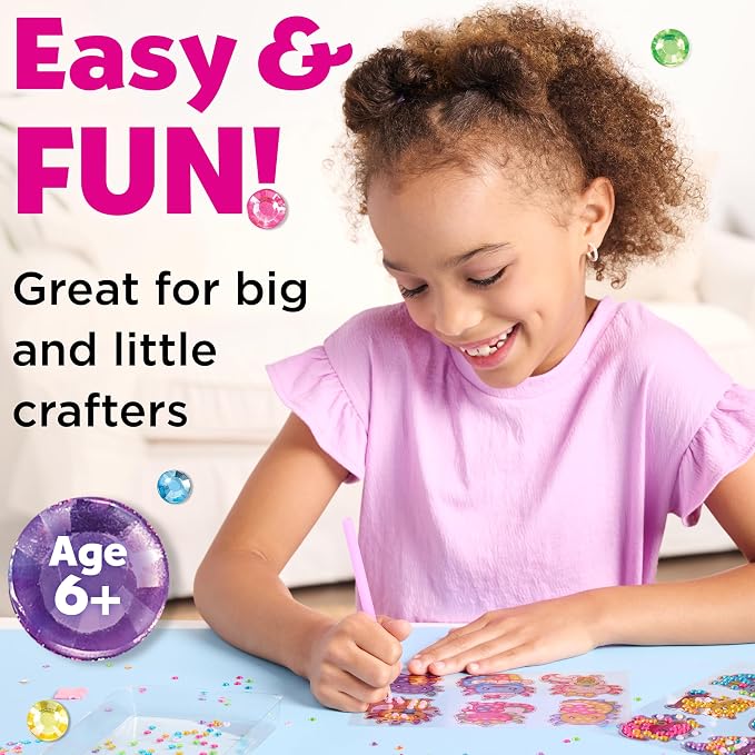 Creativity for Kids Big Gem Diamond Painting Axolotl| Mindful Summer Fun | Great Back to School Activities | Girl Toys and Crafts for Ages 6-8+