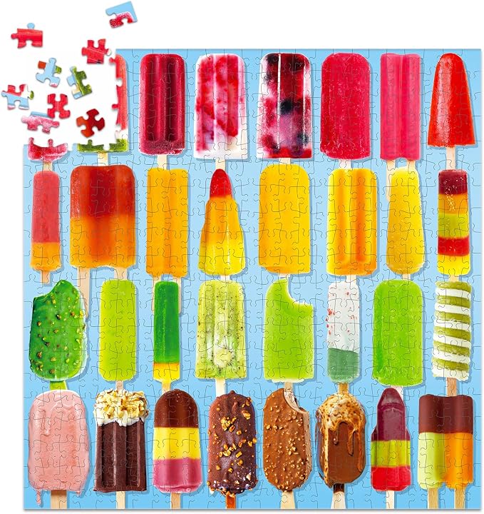 500 Pieces Jigsaw Puzzles for Adults and Teens and Kids Family Happy Gift Colorful Popsicles (Popsicles)