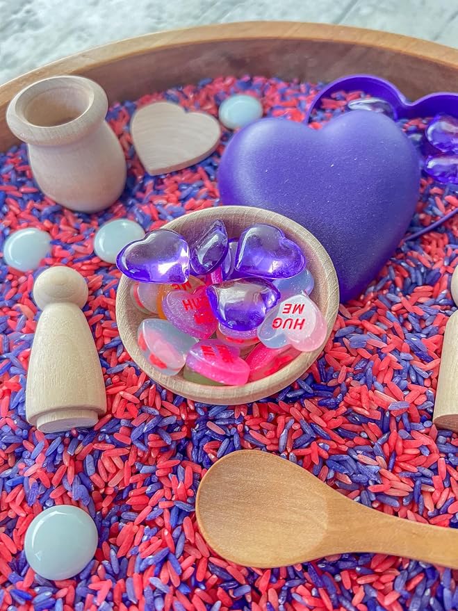 Kids Sensory Bins Montessori Sensory bin, Sensory Toys, Sensory Bins, Sensory Bin for Preschoolers (Valentine Day Hearts)