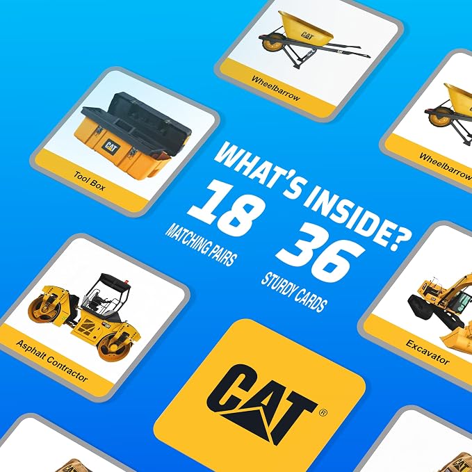 MasterPieces Officially Licensed CAT Picture Matching Card Game for Kids and Families