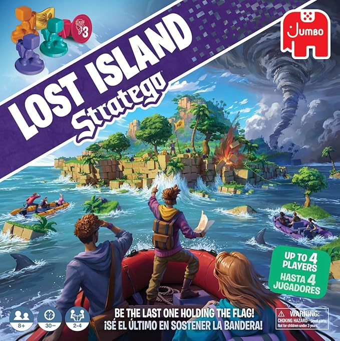 Stratego Lost Island, Fun Multiplayer Family Strategy Game, 2-4 Players, Aged 8 Years Plus