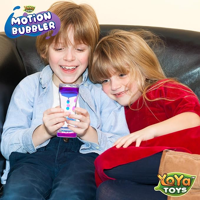 YoYa Toys Liquimo - Liquid Motion Bubbler 1 Pack - Sensory Fidget Toy for Kids & Adults - Hourglass Bubble Timer - Visual Desk Toy for Focus, Relaxation & Stress Relief
