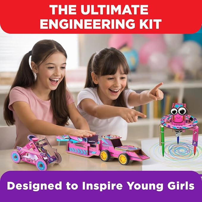 Doctor Jupiter Girls’ Engineering Kit for Kids Ages 8+, Birthday Gifts | Gift Ideas for Girls Ages 7,8,9,10,11,12, STEM Toy for Ages 8-13, Science Kits for Kids