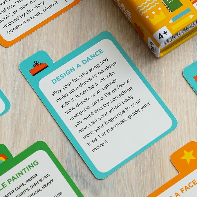 Petit Collage: Busy Ideas for Bored Kids - Joyful Edition - Includes 50 Ideas to Cure Boredom - Active, Creative, and Silly Activities - Great for Kids 4+