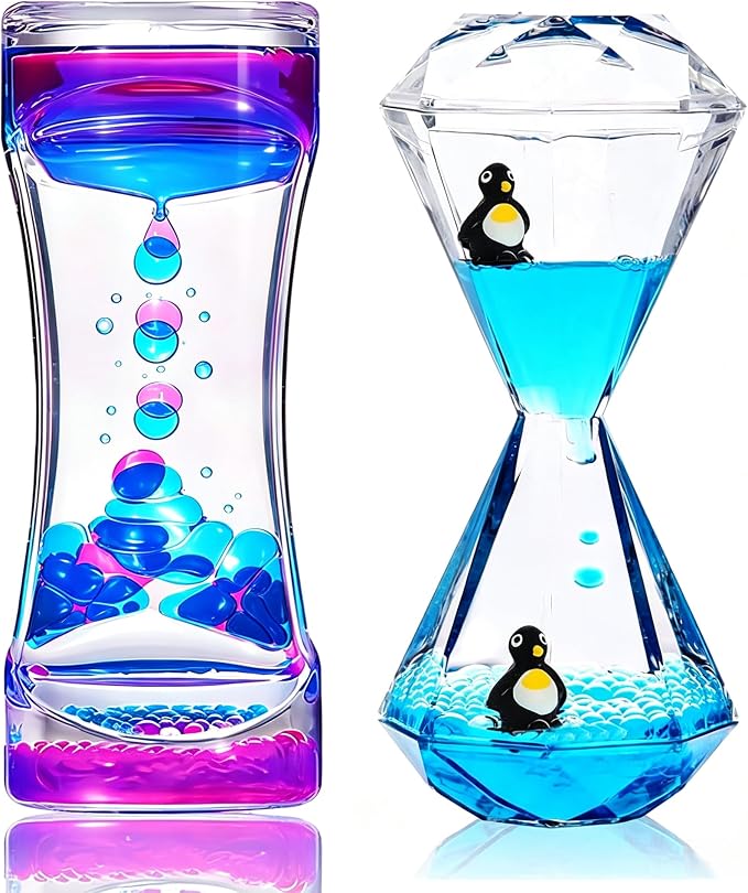 Liquid Motion Bubbler - Colorful Fidget Tubes for Stress Relief and Focus- Calming Visual Play for School, Home, Office - Calming Sensory Toys for Kids with Autism or Special Needs