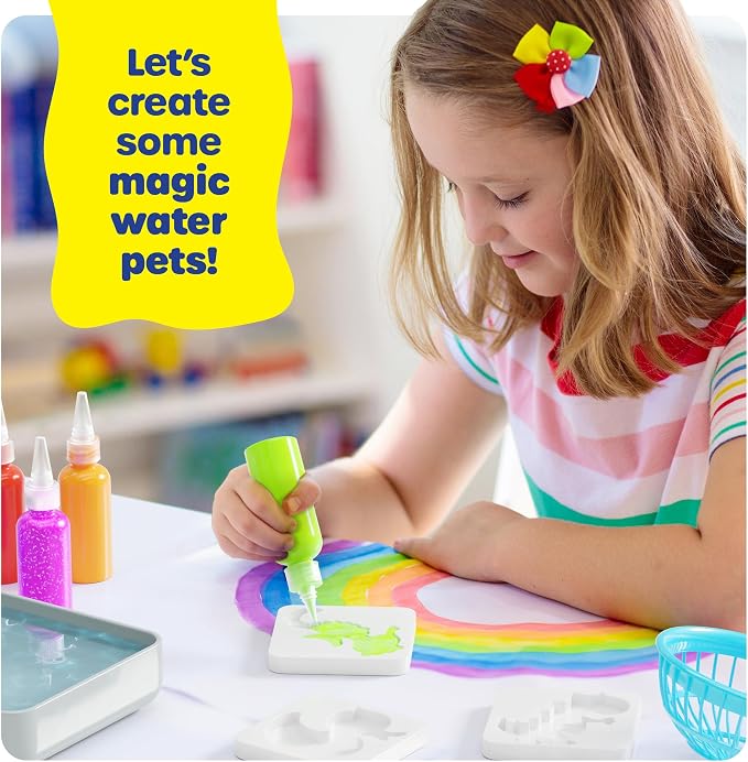 Magic Gel Water Pets Kit for Kids - Gifts for Kids - Squishy Maker Set | Craft for Kids - Gifts for Boys & Girls - Make Your Own Squishies Toys Crafts - Aqua Fairy Magic Elf Toy Kit - Birthday Gifts