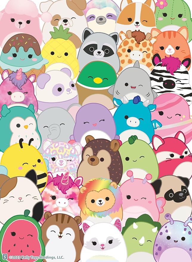 Buffalo Games - Squishmallows Buddies - 100 Piece Puzzle for Kids Ages 6-8 | Full-Color Poster, Quick Family Build, Balanced Intermediate Challenge, High-Res Artwork, Made in the USA, Recycled Materials