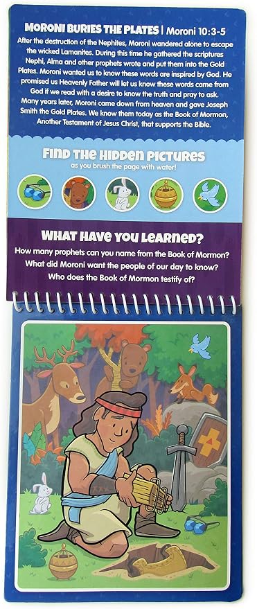 Water Reveal Coloring Scripture Book for Kids Ages 3+. Book of Mormon Stories: Preschool, Elementary, Primary, Christian, Religion