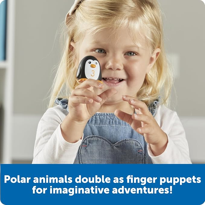 Learning Resources Sort & Seek Polar Animals - 15 Pieces, Age 18+ Months Toddler Learning Activities, Educational Toys, Educational Toy Set Color, Teaching Toys