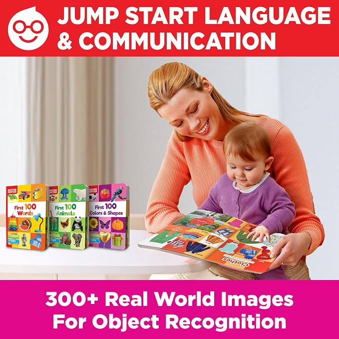 Doctor Jupiter Girls' Big Box of Learning for Kids Ages 1-3 Year Old | Set of Board Books and Fun Activities, Birthday Gift Ideas for Girls 1,2,3, Year Olds, Toddler Educational Activities