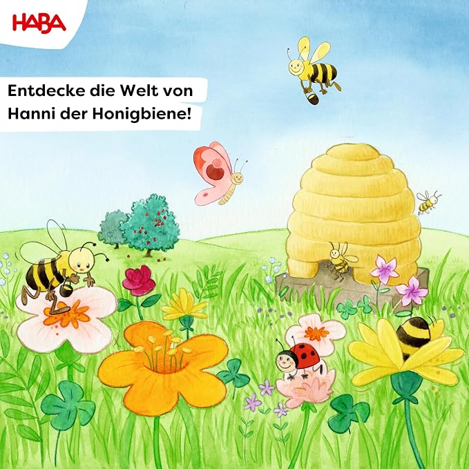HABA My Very First Games Hanna Honeybee - 2 Cooperative Color Die Games Ages 2+ (German Box)
