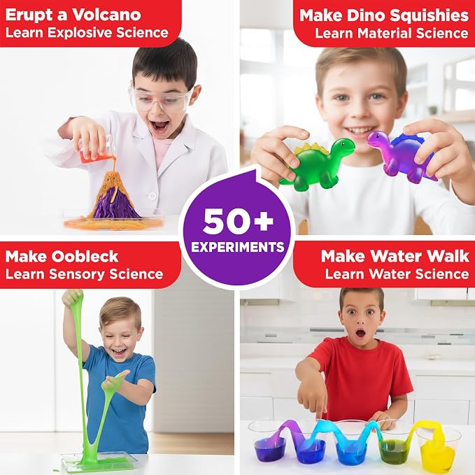 Doctor Jupiter Super Science Gift Set for Kids Ages 4+, Birthday Gift | Set of My First Science Kit & Space Super Soaps, 75+ Activities, Birthday Gift for Boys, Girls Ages 4,6,7,8, STEM Crafts Toy