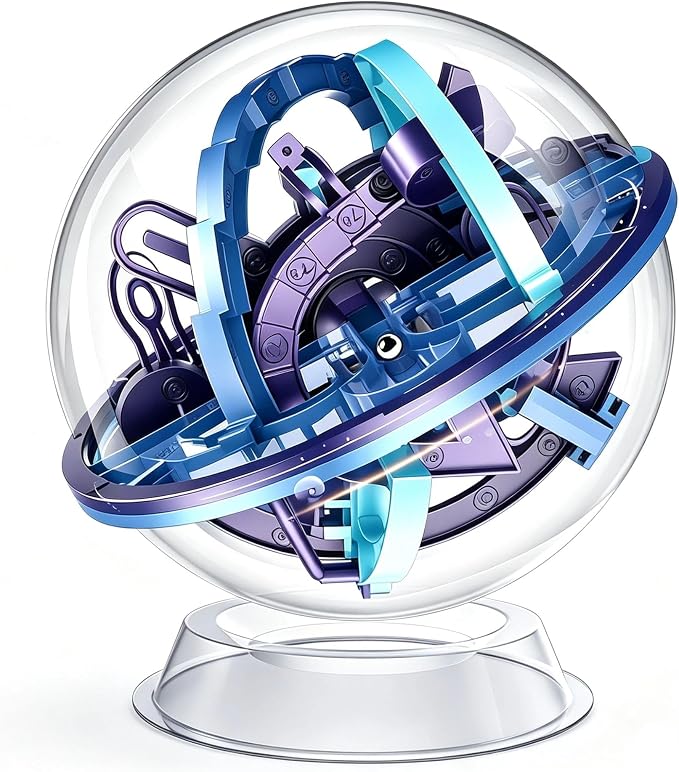 Ball Maze,Interactive Maze Sphere Game with 158 Obstacles | Labyrinth Puzzle Ball Kids Education Toys,Magical Brain Teasers Boys Girls Birthday Gifts Classroom Prize